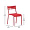 Flash Furniture Red All-Weather Armless Steel Dining Chair XU-CH-10318-RED-GG - alternate 8